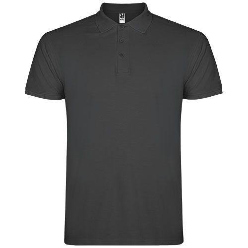 Polo pour homme coton 200gr personnalisé Star ROLY Plomb foncé